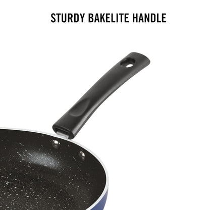 CELLO Regal Non Stick Blue Fry Pan with Spatter - 22cm |