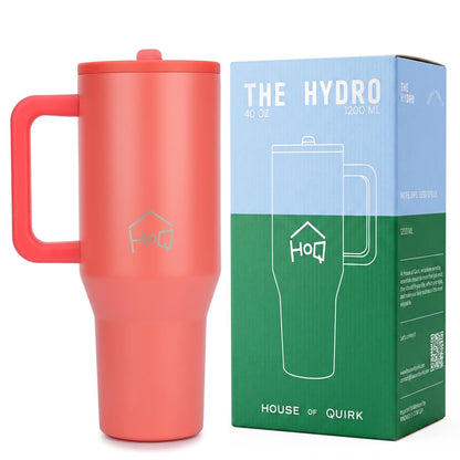 House of Quirk 1200ML Tumbler with Handle - Coral