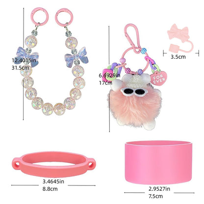 House of Quirk 5 Accessories Set -  (Pearl Pink, Tumbler Not Included)