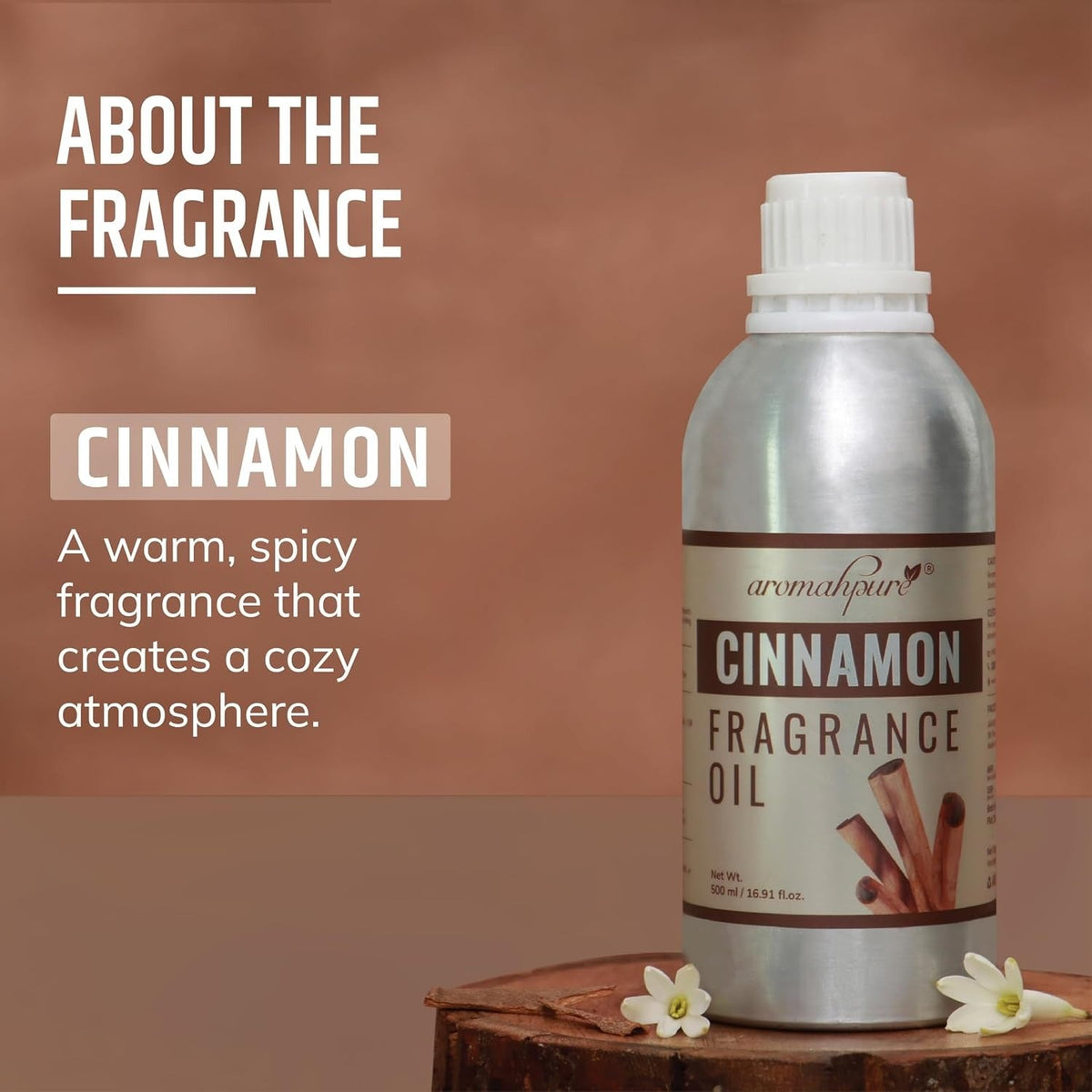 Aromahpure Cinnamon Fragrance Oil - 500 ml