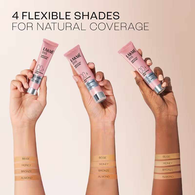 Lakme 9 to 5 Cc Cream Beige Tinted Moisturizer With SPF 30 Pa++ With Natural Coverage 01 Beige -20 gms