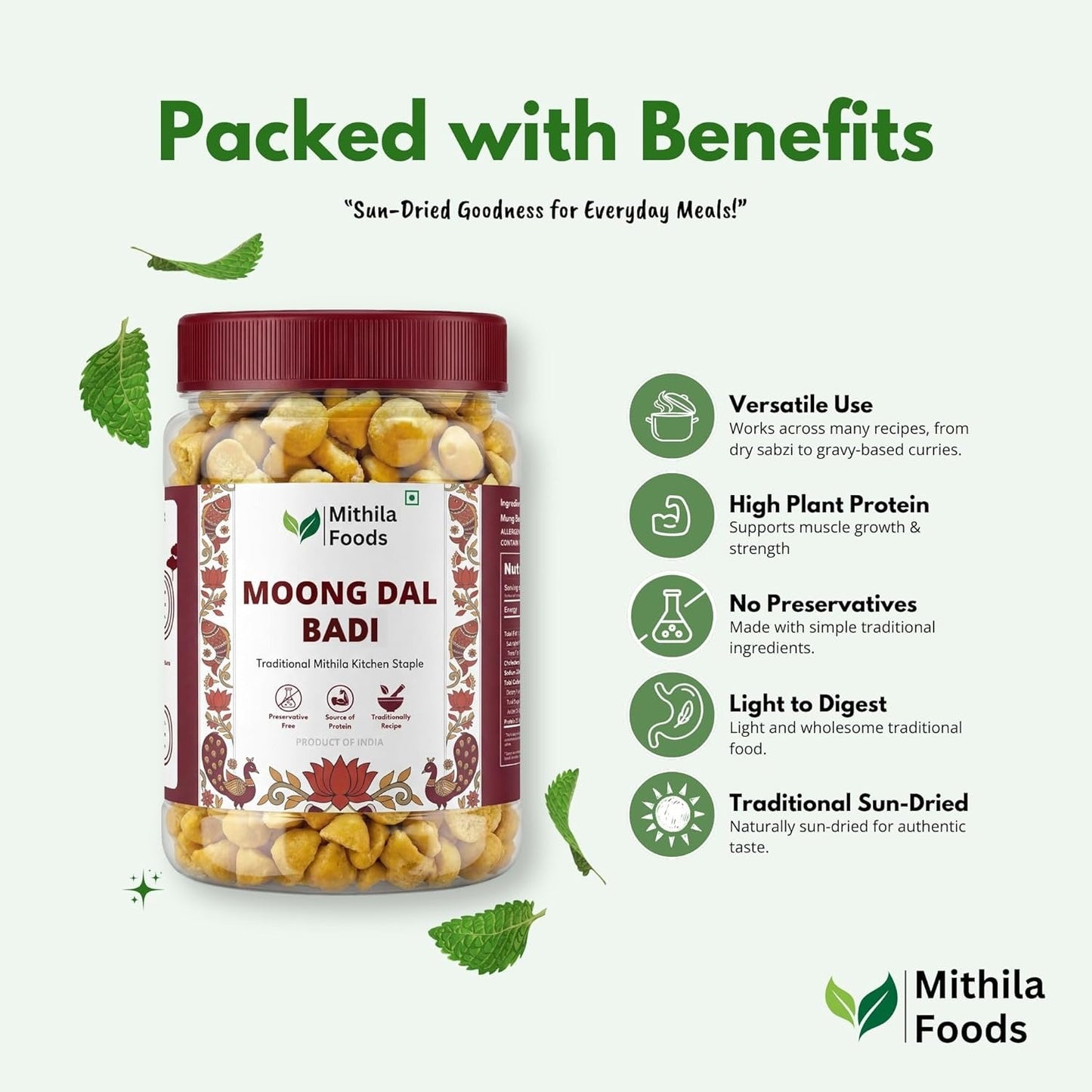Mithila Foods Moong Dal Badi