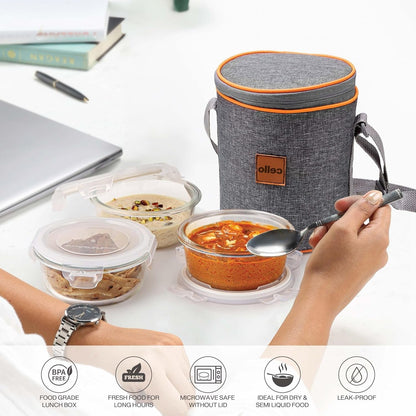 Cello Royale Glass Lunch Box Horizontal