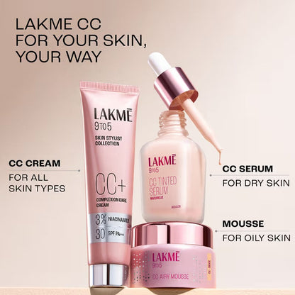 Lakme 9 to 5 Cc Cream Beige Tinted Moisturizer With SPF 30 Pa++ With Natural Coverage 01 Beige -20 gms