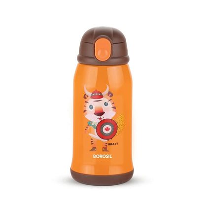 Borosil Hydra Steel Kids Water Bottle School Tigry Insulated