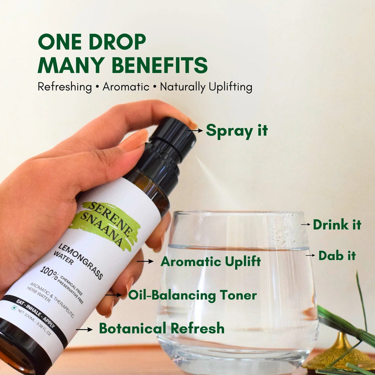 Snaana Lemongrass Water
