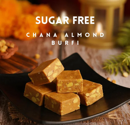 Healthify Sugar Free Chana Almond Burfi - 200g