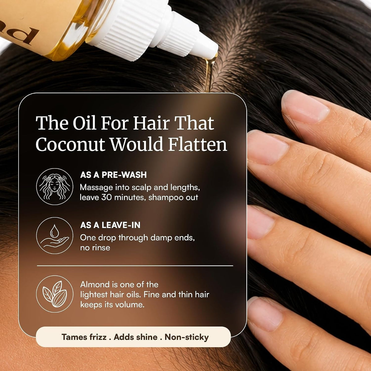 Vedaoils Sweet Almond Oil For Dry , Mature Skin And Hair All Types - 100 ml