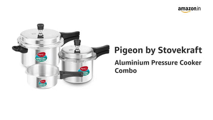Pigeon By Stovekraft Special Aluminium Pressure Cooker Combo