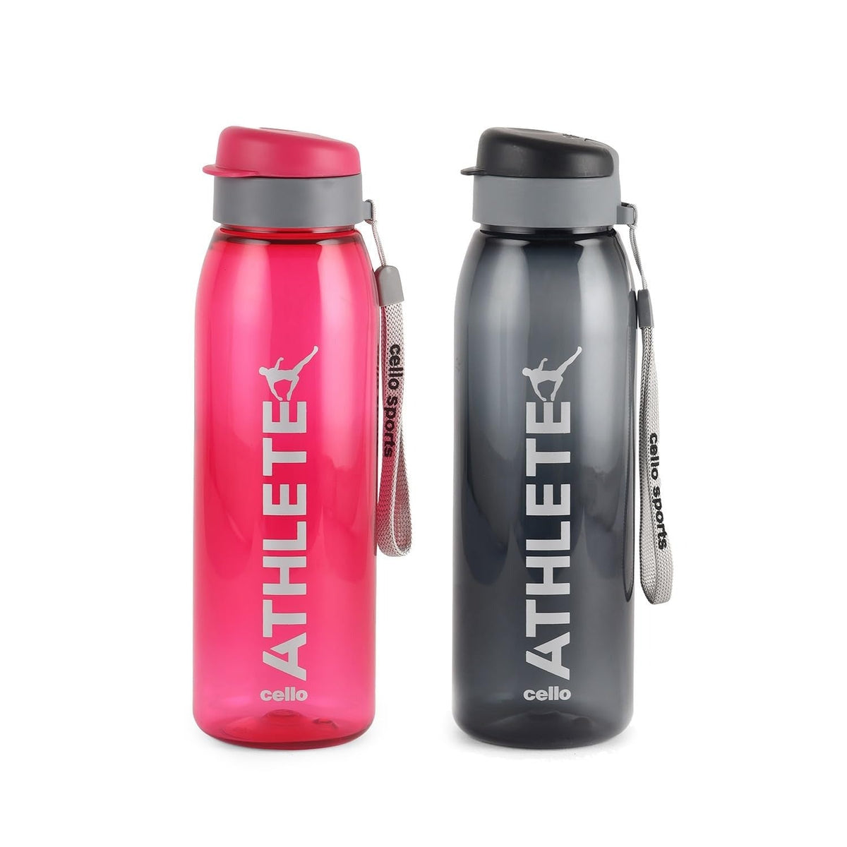 CELLO Athlete Water Bottles Set of 2 Pcs For Daily Use, 800 ml
