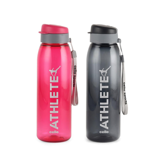 CELLO Athlete Water Bottles Set of 2 Pcs For Daily Use, 800 ml