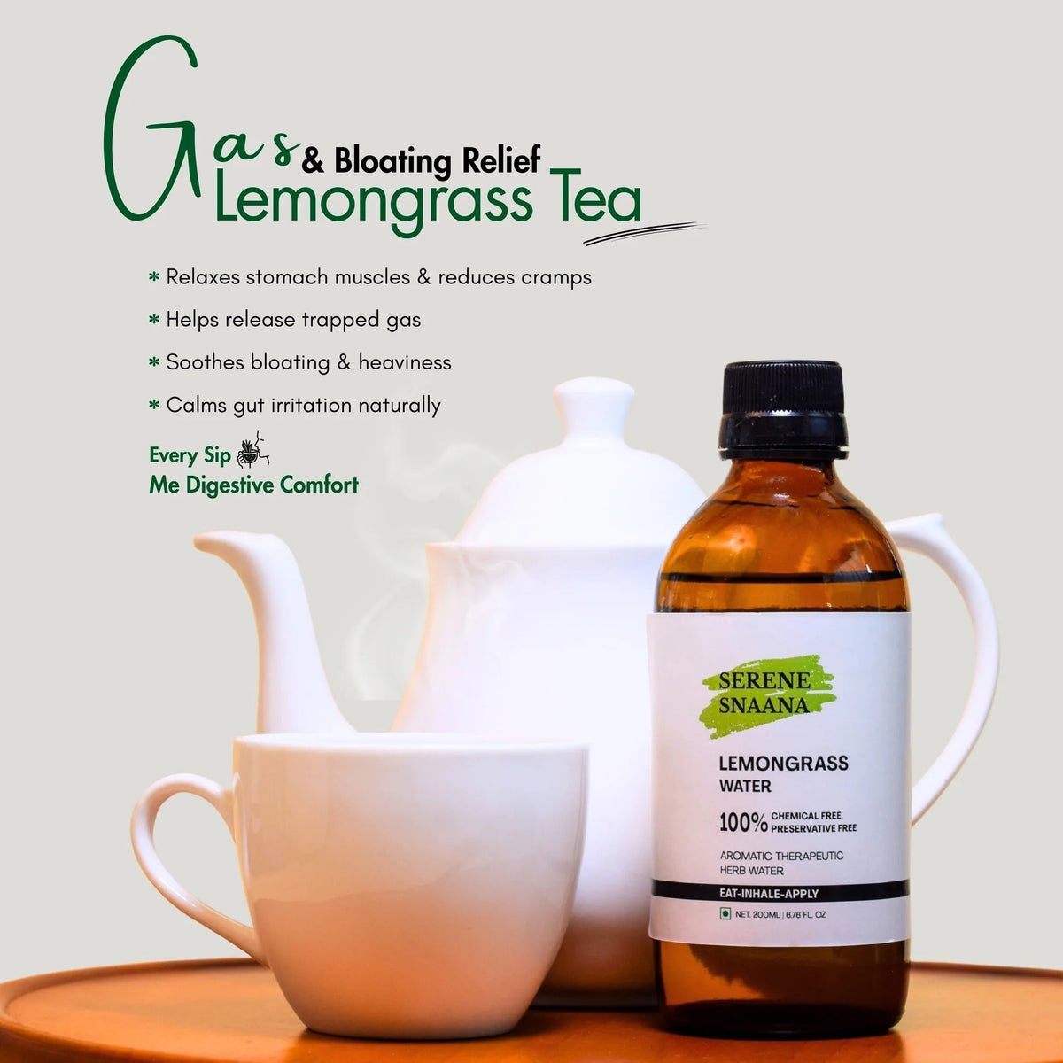Snaana Lemongrass Water