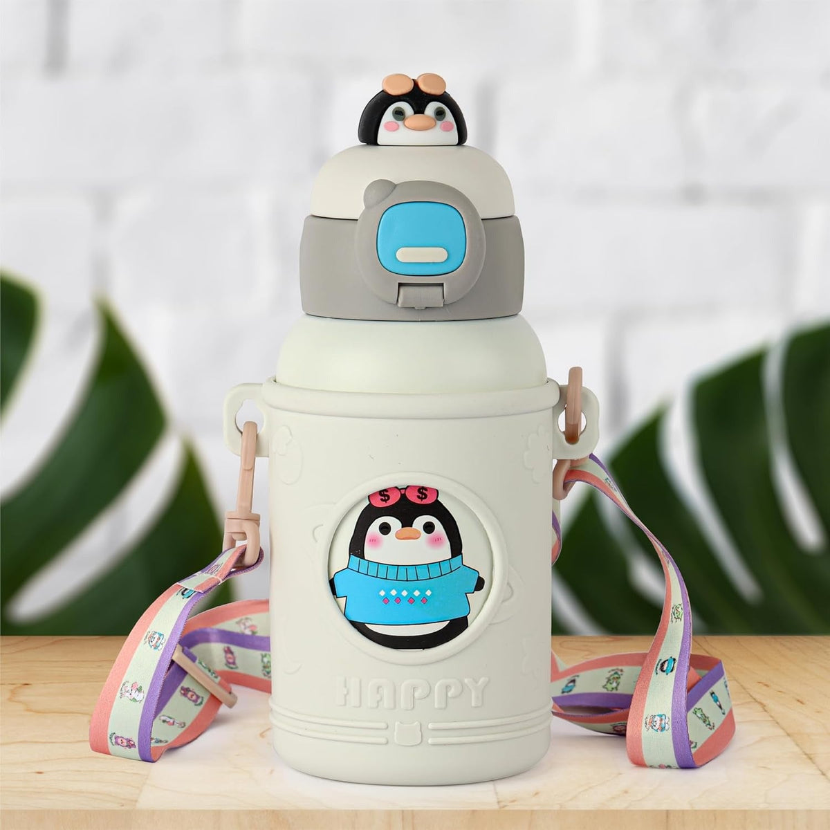 CELLO Kidzbee Babypop Insulated Stainless Steel Flask 500 ml Grey