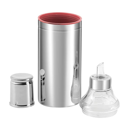 Kraft Stainless Steel Oil Dispenser Bottle with Cap and Nozzle - 500 ml