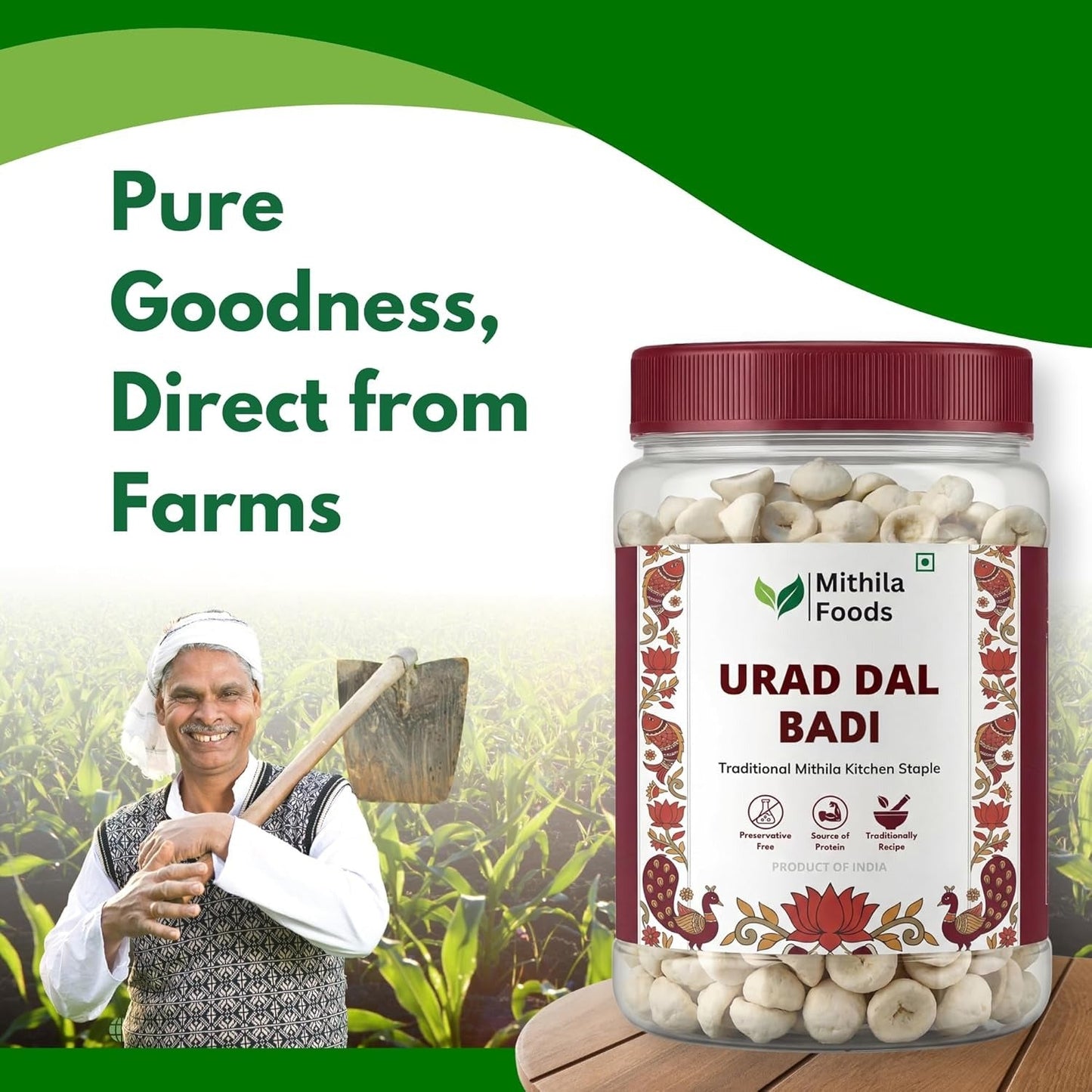 MITHILA FOODS Urad Dal Badi