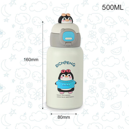 CELLO Kidzbee Babypop Insulated Stainless Steel Flask 500 ml Grey