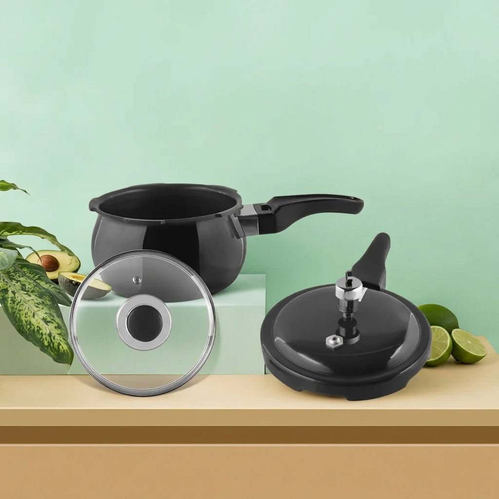 Vinod Kraft Hard Anodised Pressure Cooker 1.5L Induction Friendly