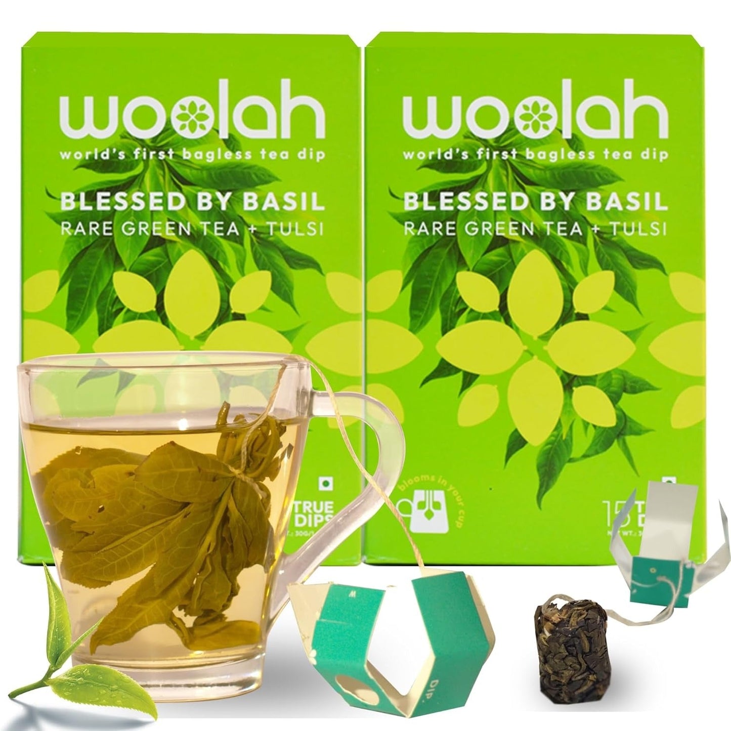 Woolah Rare Assam Green Tea With Tulsi