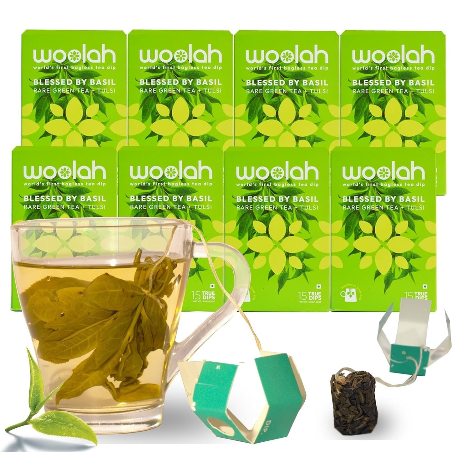 Woolah Rare Assam Green Tea With Tulsi