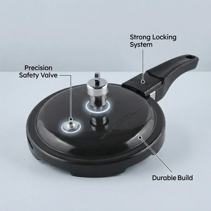 Vinod Kraft Hard Anodised Pressure Cooker 1.5L Induction Friendly