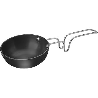 Tosaa Hard Anodized Aluminium Tadka Pan 100mm Black