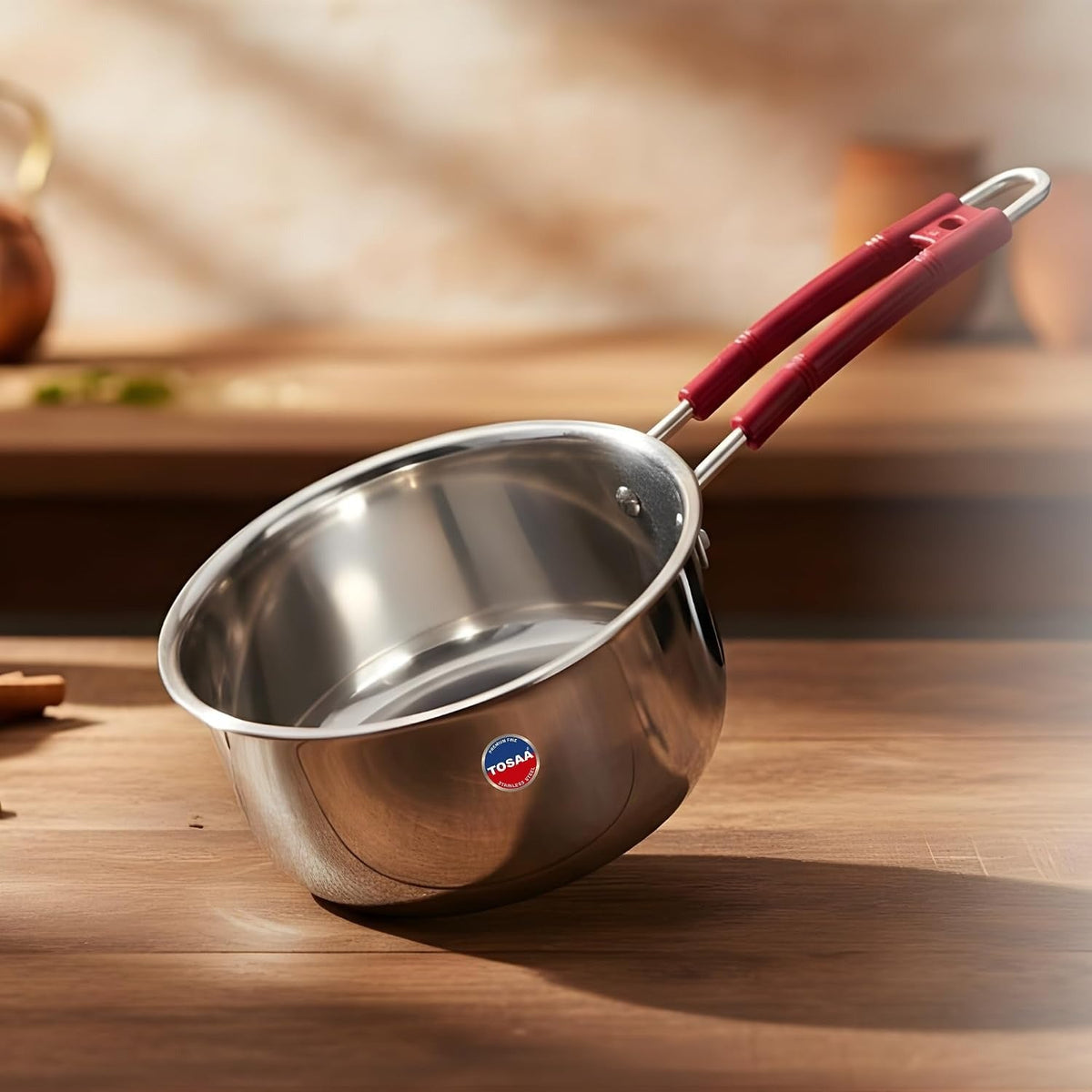 Tosaa Stainless Steel Sauce Pan 14cm Premium 1200ml Safe for All Food Types