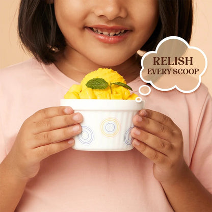 Borosil Larah Opalware Sorbet Ice Cream Bowl Set