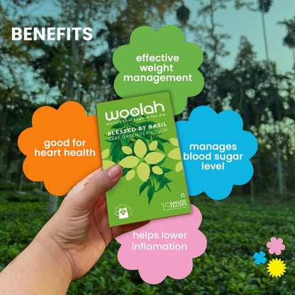 Woolah Rare Assam Green Tea With Tulsi