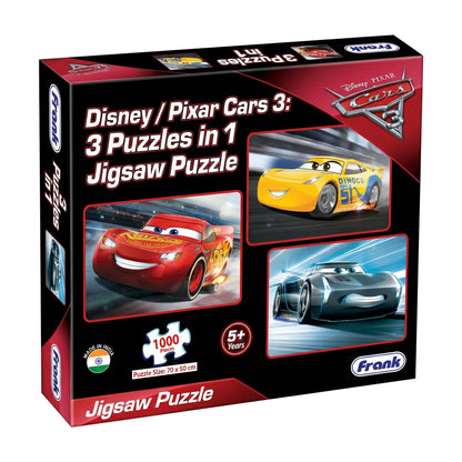 Frank Disney Pixar Cars 3 (48 Pieces) 3 in 1 Jigsaw Puzzle for Kids