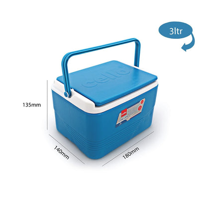 Cello Plastic Chiller Ice Packs - Blue ( 3 L )