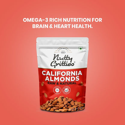 Nutty Gritties Premium California Almonds Badam - 1 Kg