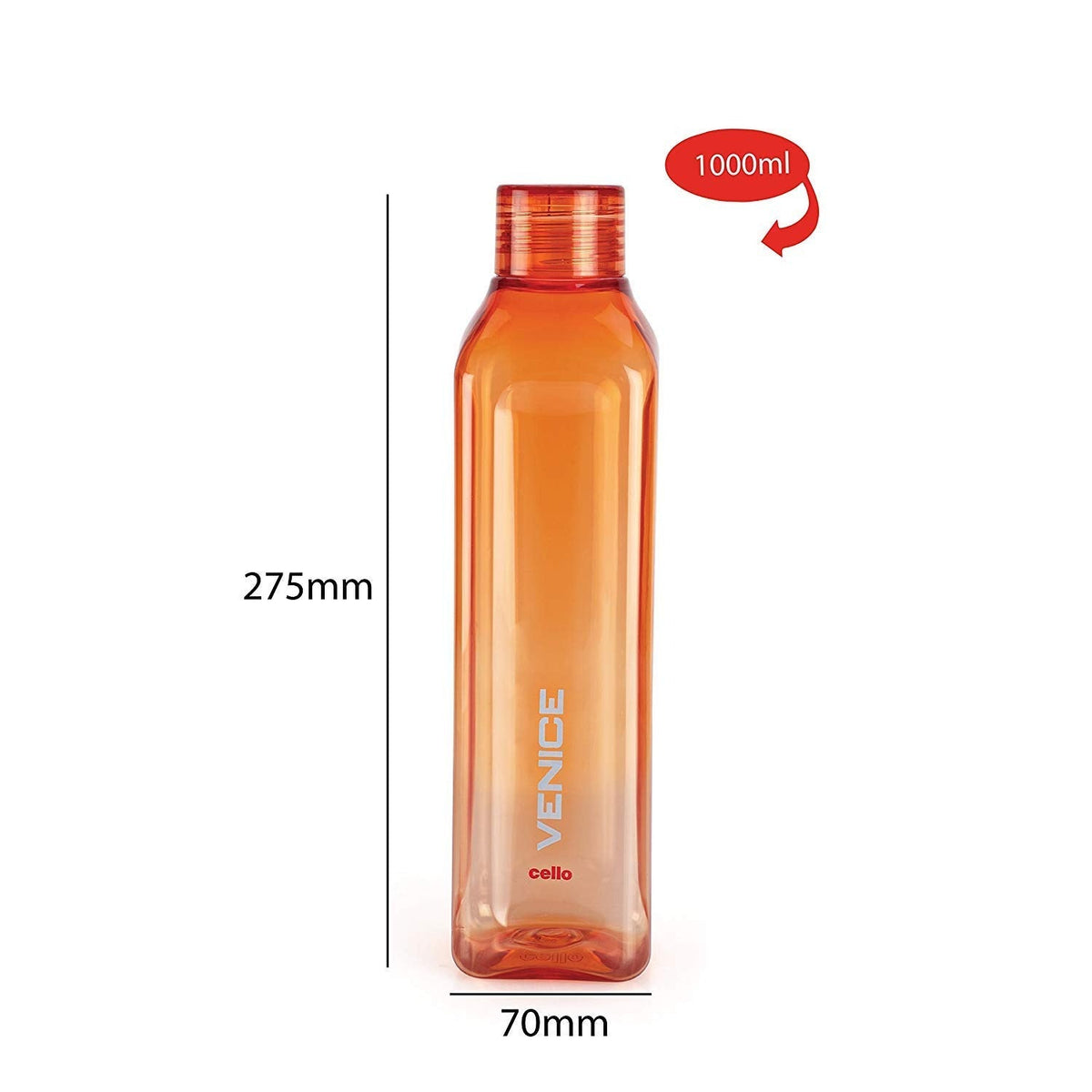 Cello Venice Water Bottles Set of 5 Pcs - 1000ml