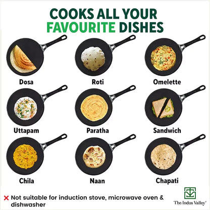 Tosaa Non-Stick Die Cast Mini Pan 17cm Black