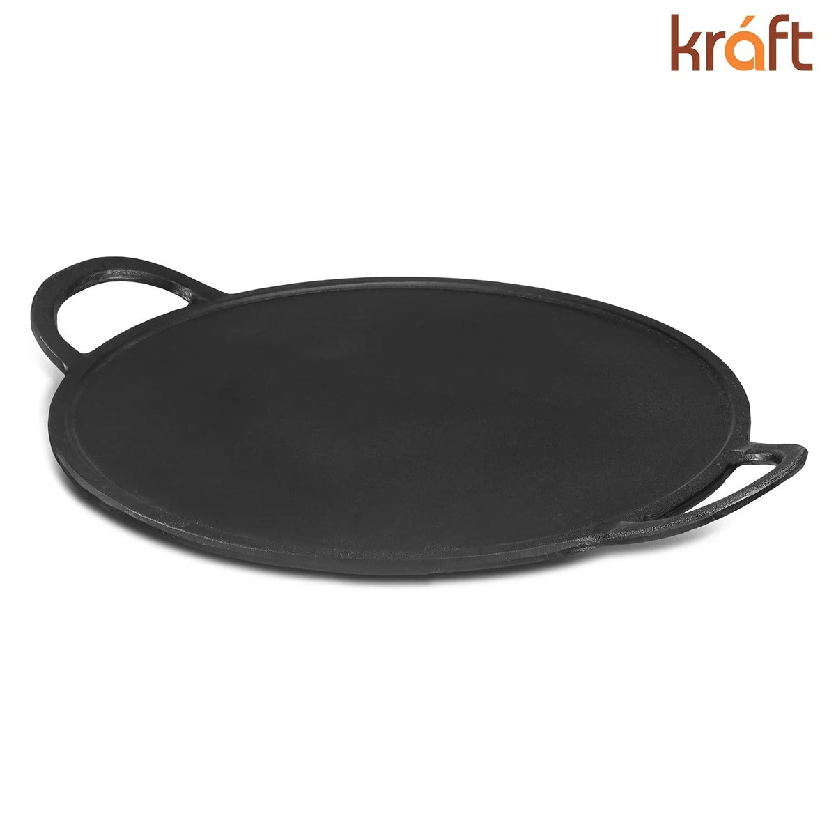 Kraft Infinity Pre-Seasoned Cast Iron Dosa Tawa 28cm Induction Friendly