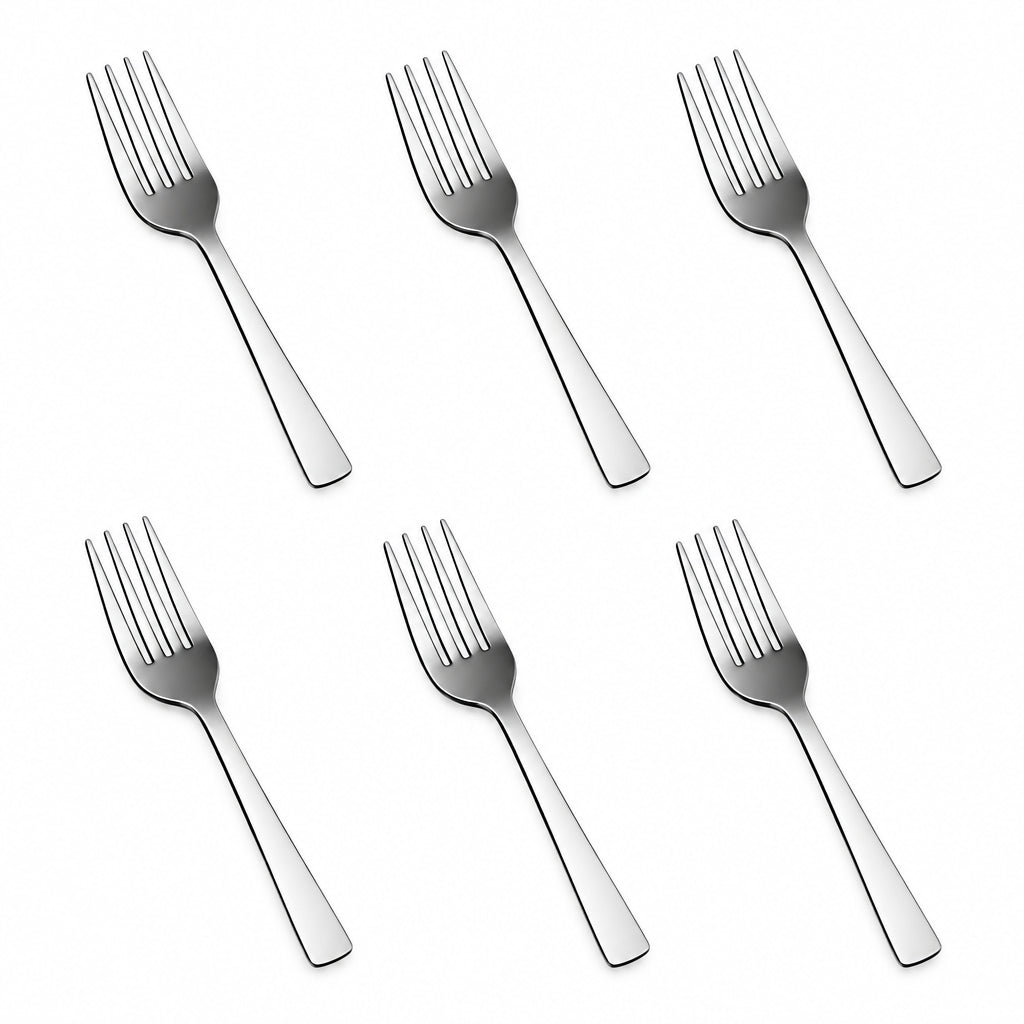 Tosaa Baby Fork Royal Plain 16G Pack of 6 Stainless Steel