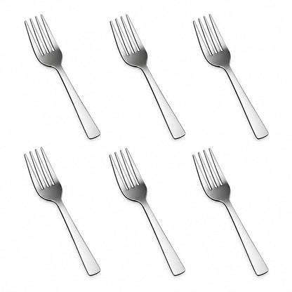 Tosaa Baby Fork Royal Plain 16G Pack of 6 Stainless Steel