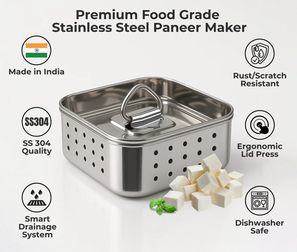 Kraft Stainless Steel Square Paneer Maker