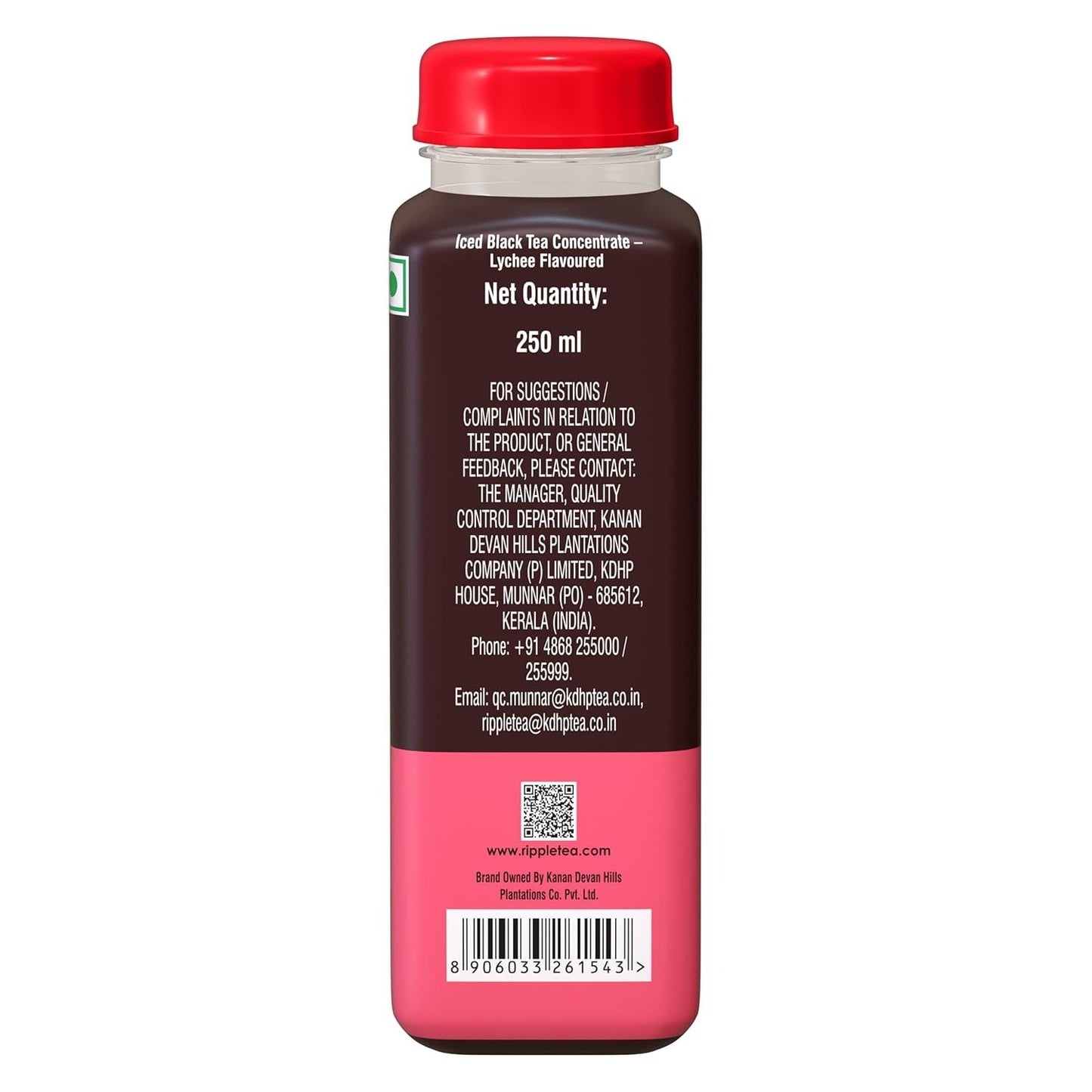 Ripple Black Ice Tea Lychee Flavoured Liquid Concentrate - 250ml