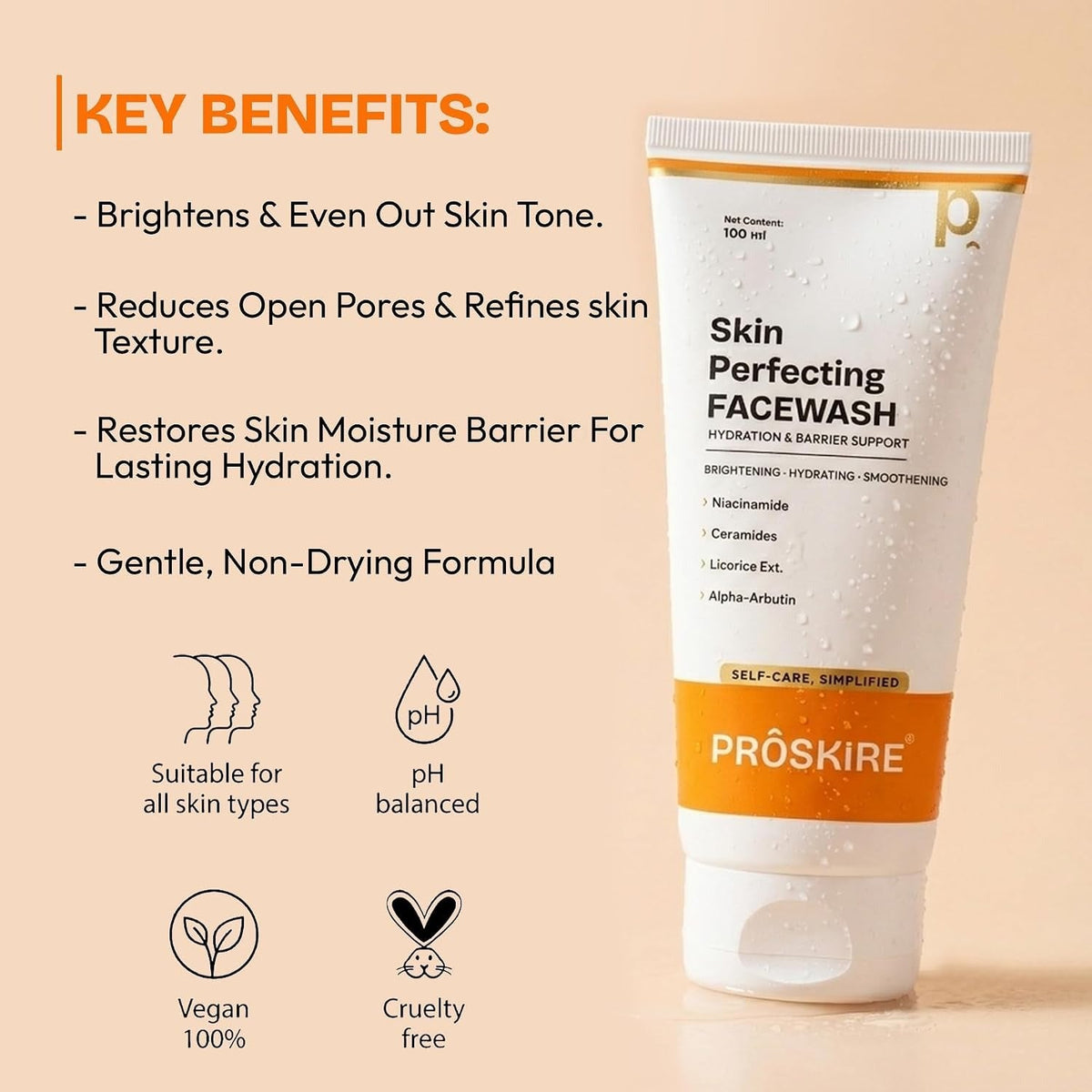 Proskire Skin Perfecting Face Wash - 100 ml