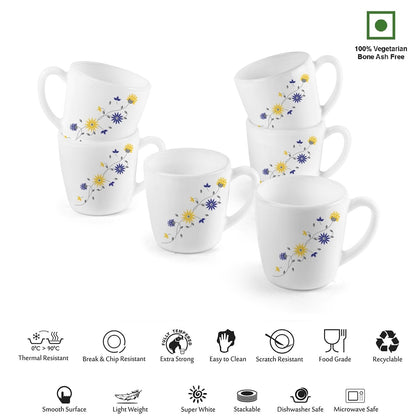 CELLO Ricca Mug 6 Pcs Set - 100ml