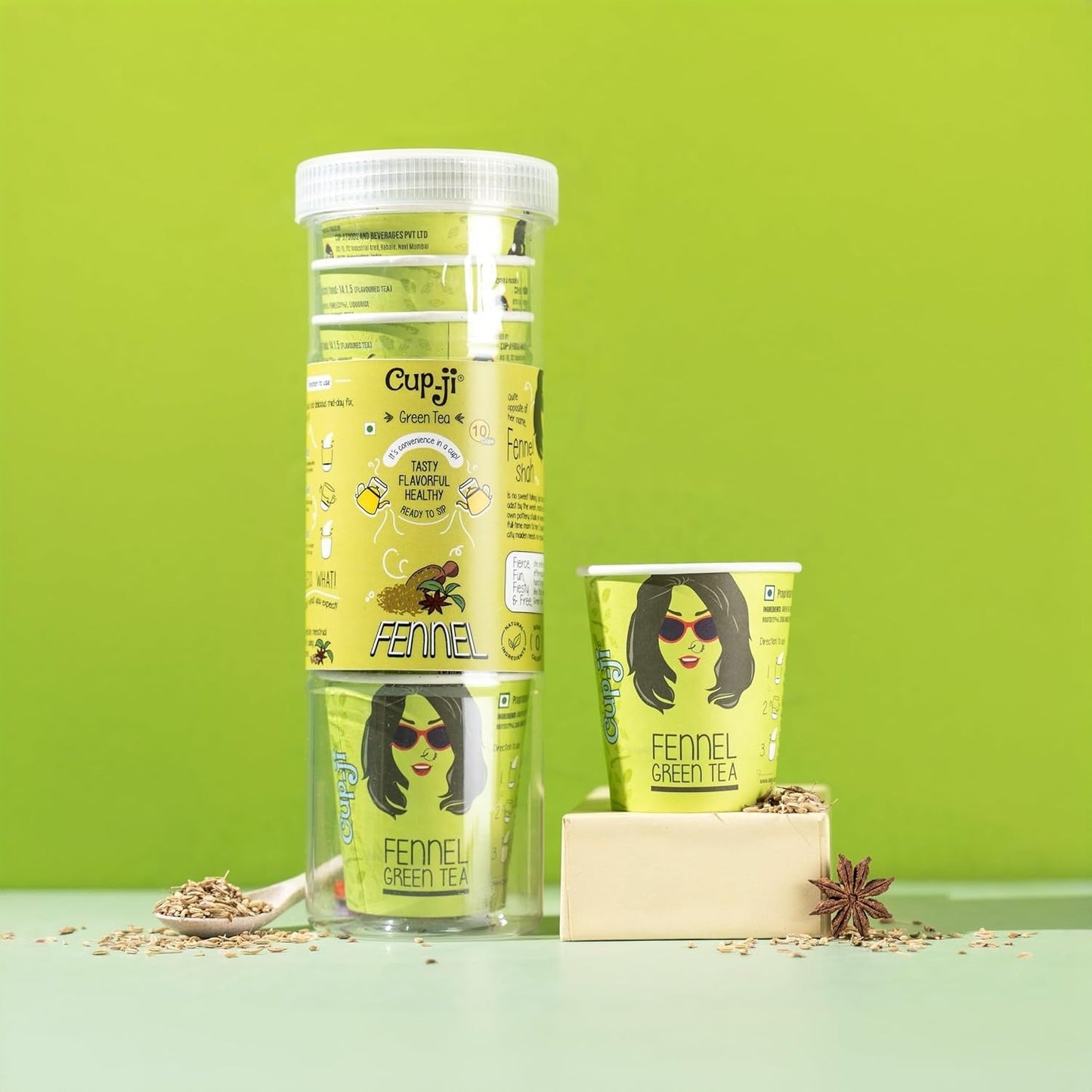 Cup-ji Ready To SIP Fennel Green Tea