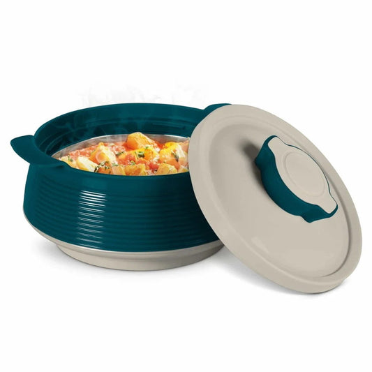 Milton Venice Insulated Casserole with Lid - Marble Green
