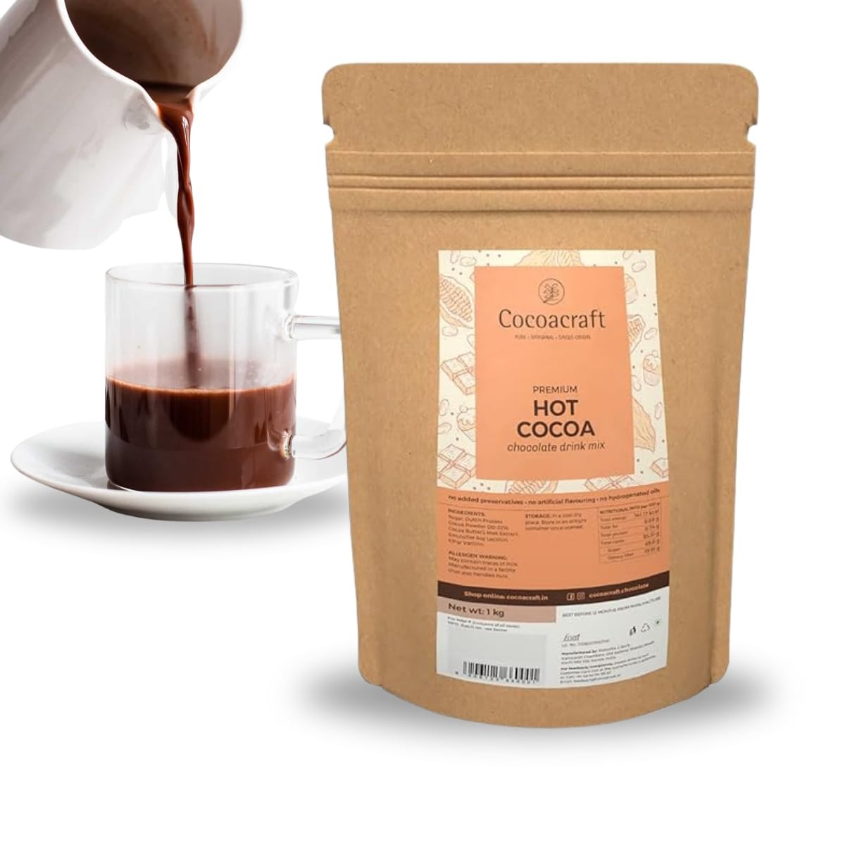 Cocoacraft Hot Cocoa Chocolate Mix - 1Kg