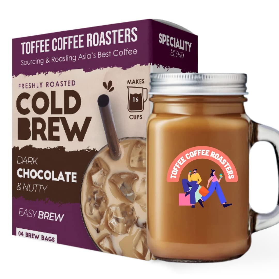 Toffee Coffee Roasters Cold Brew Dark Chocolate and Nutty Roasted Coffee Bags