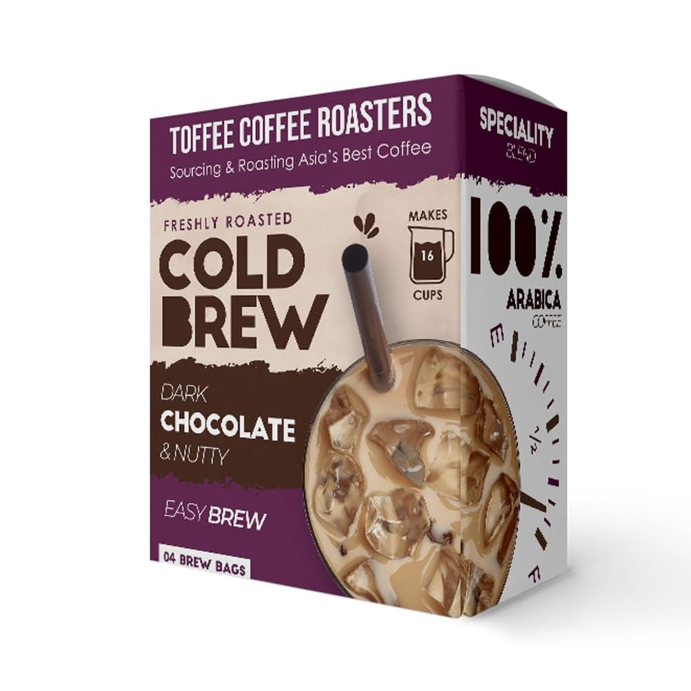 Toffee Coffee Roasters Cold Brew Dark Chocolate and Nutty Roasted Coffee Bags