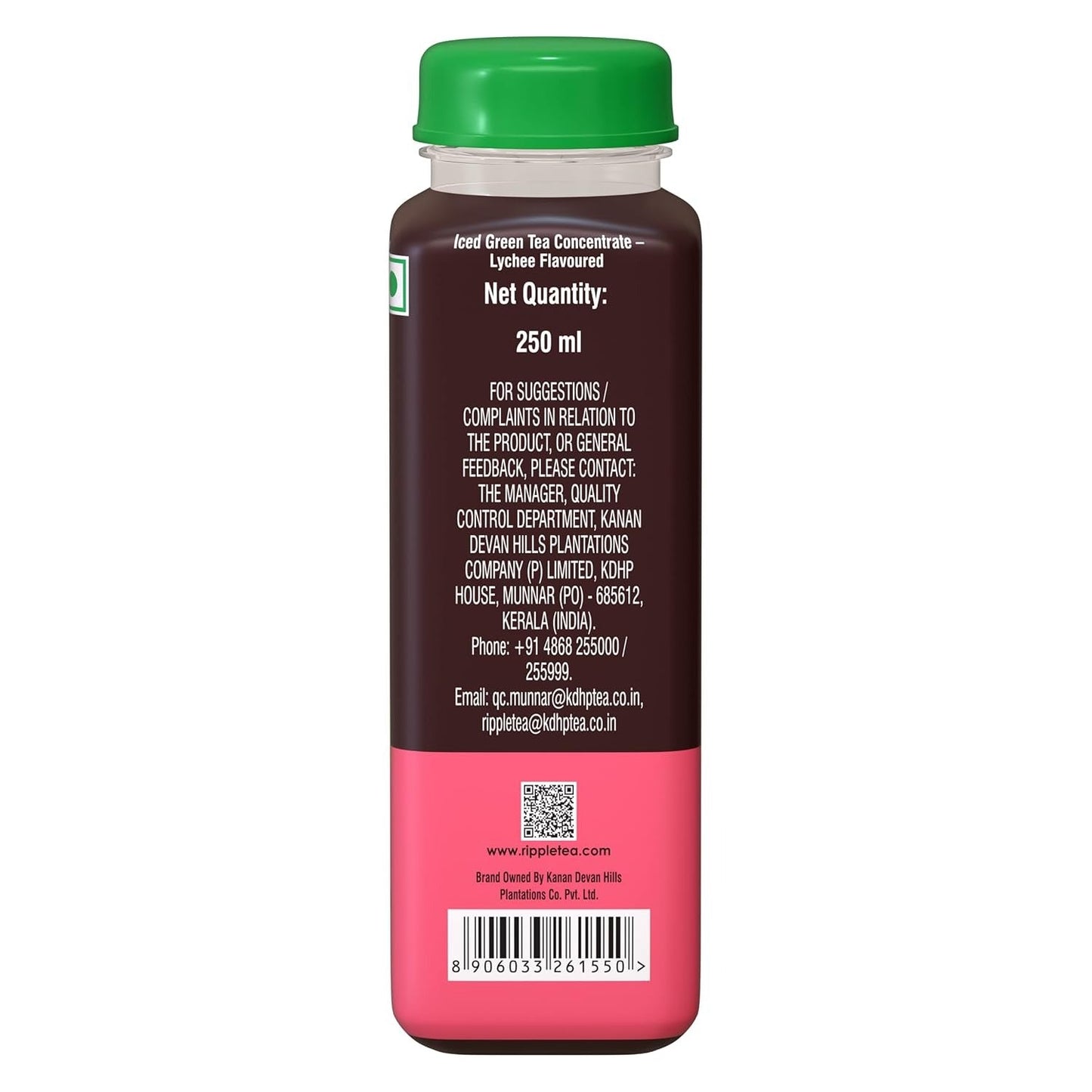 Ripple Green Ice Tea Lychee Flavoured Liquid Concentrate - 250ml
