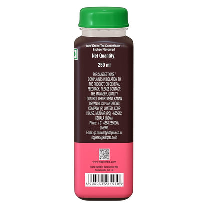 Ripple Green Ice Tea Lychee Flavoured Liquid Concentrate - 250ml