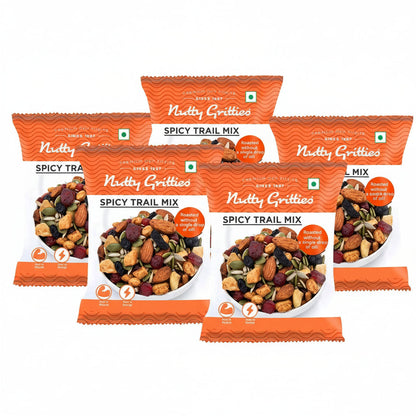 Nutty Gritties Spicy Trail Mix - Pack of 10(24g Each Pack)