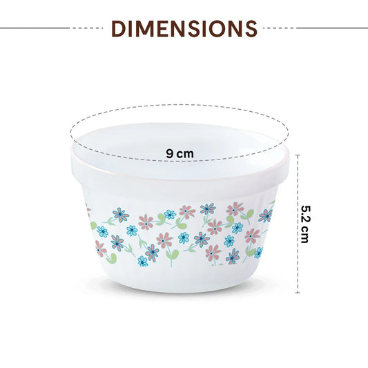 Borosil Larah Opalware Jubilee Ice Cream Bowl Set