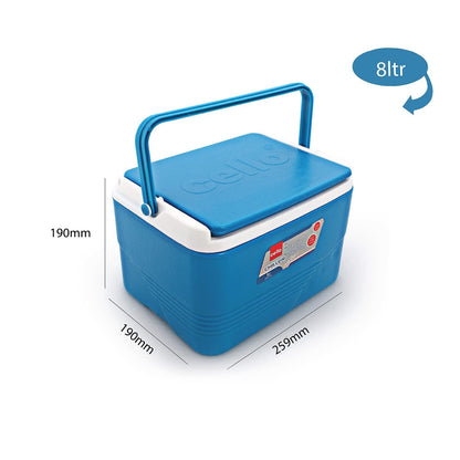 Cello Chiller Ice Box - 8 Litre, Blue